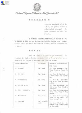 Resolução TRE-MS n.63