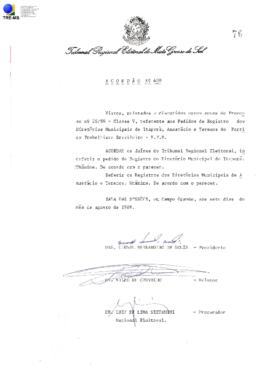 Acórdão TRE-MS n.409
