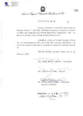 Acórdão TRE-MS n.157