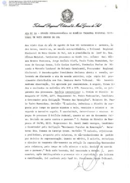 Ata extraordinária do TRE-MS n.064