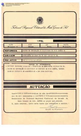 1982 - Estatísticas do eleitorado de Dois irmãos n.2