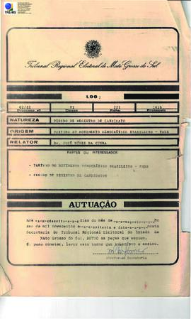 1982 - Registro de candidato n.2