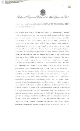 Ata extraordinária do TRE-MS n.079