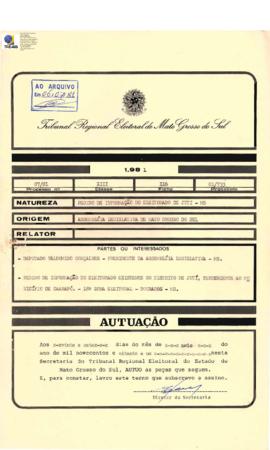 1981 - Estatísticas do eleitorado de Caarapó n.7
