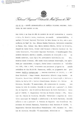 Ata extraordinária do TRE-MS n.095