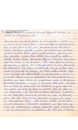 Ata extraordinária do TRE-MS n.024